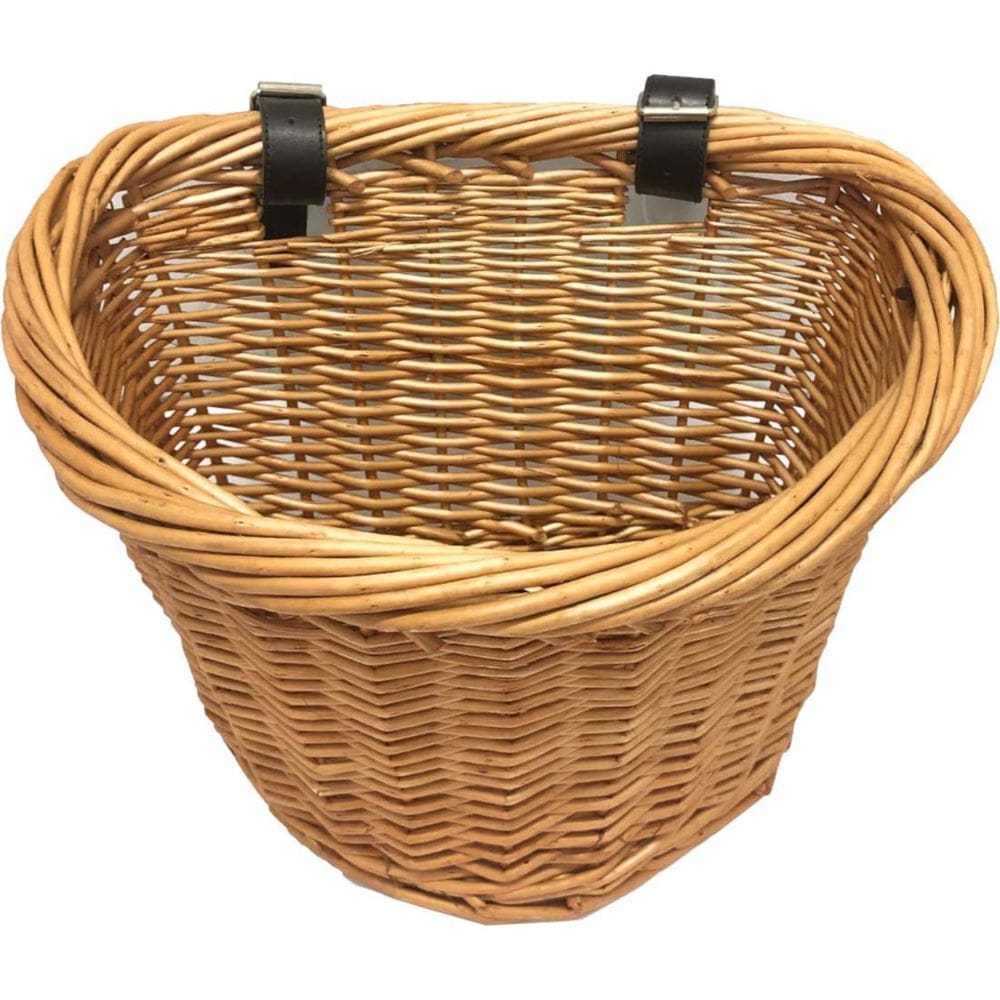 Cestinha De Vime Para Bicicleta Retrô Vintage Cinto Fixador