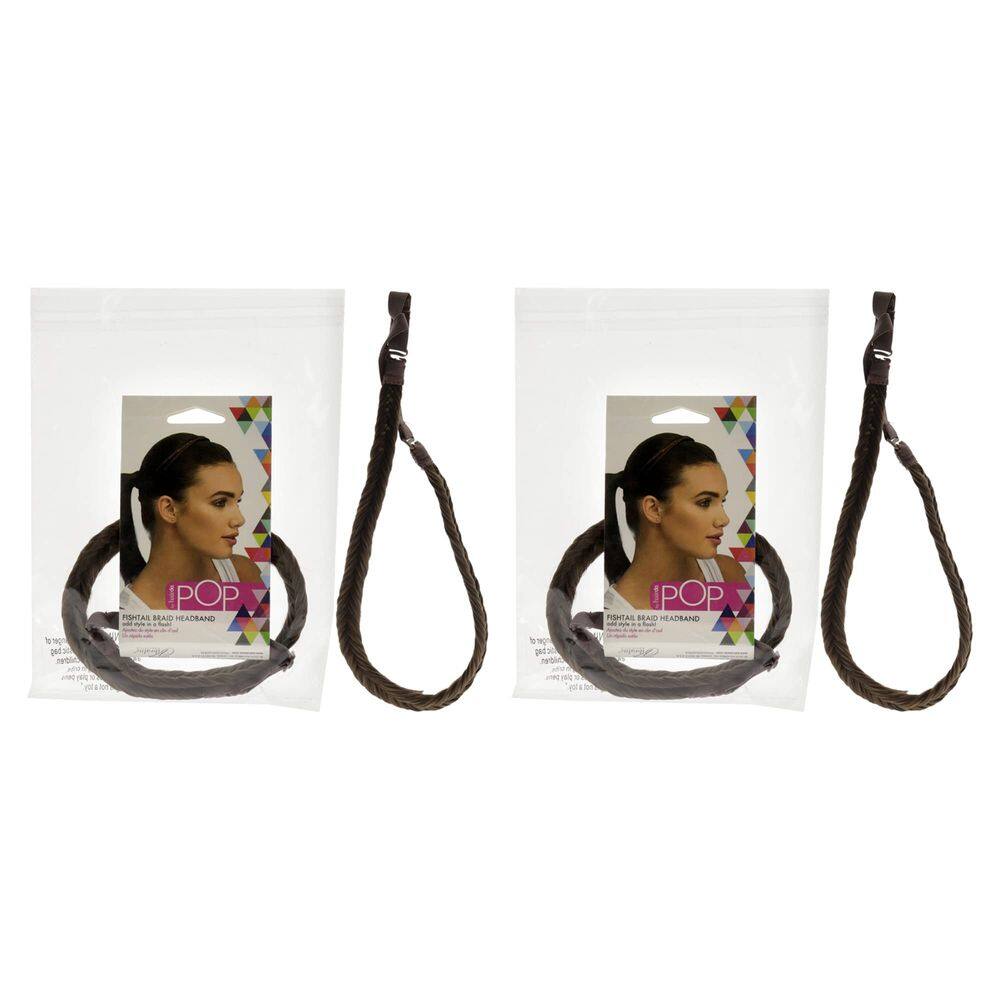 Bandana HairDo Pop Fishtail Braid R10 Chestnut (pacote com 2)