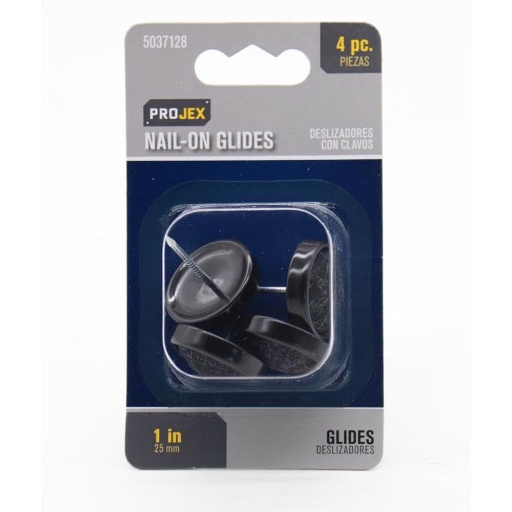 Cadeira Glide PROJEX Nail-On Carpet de 2,5 cm, pacote com 4