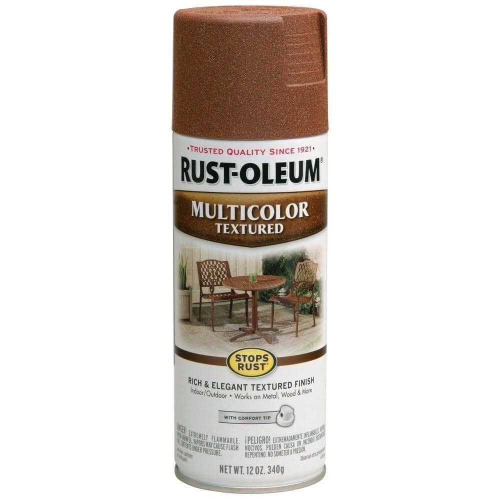 Tinta spray Rust-Oleum interrompe a ferrugem, multicolorida, 350 ml, rústica, umber