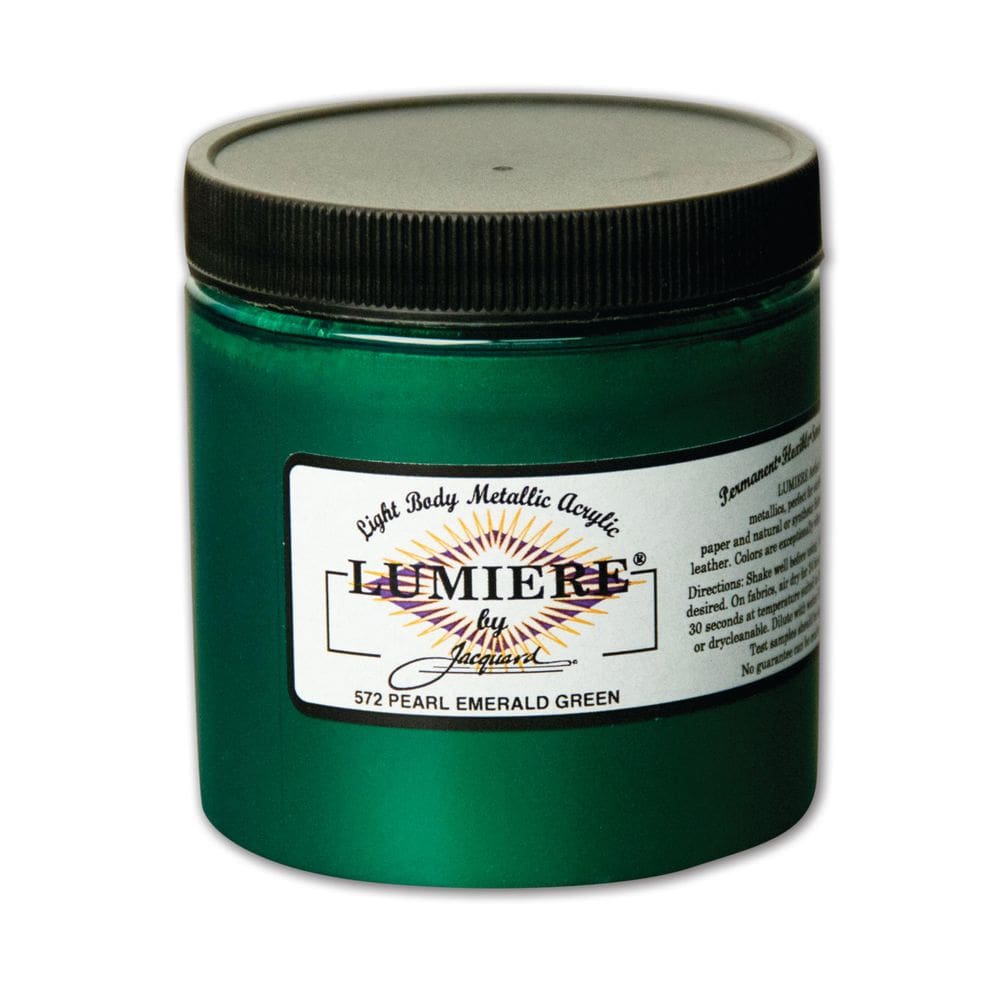 Tinta para tecido Jacquard Lumiere Pearlescent Emerald 240mL