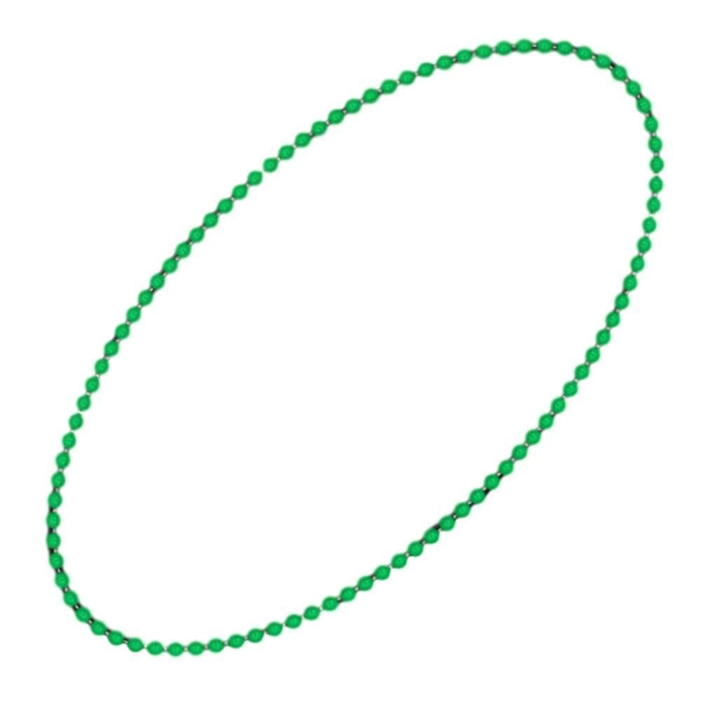 Colar blinkee Smooth Round Opaco Bead Mardi Gras Green x