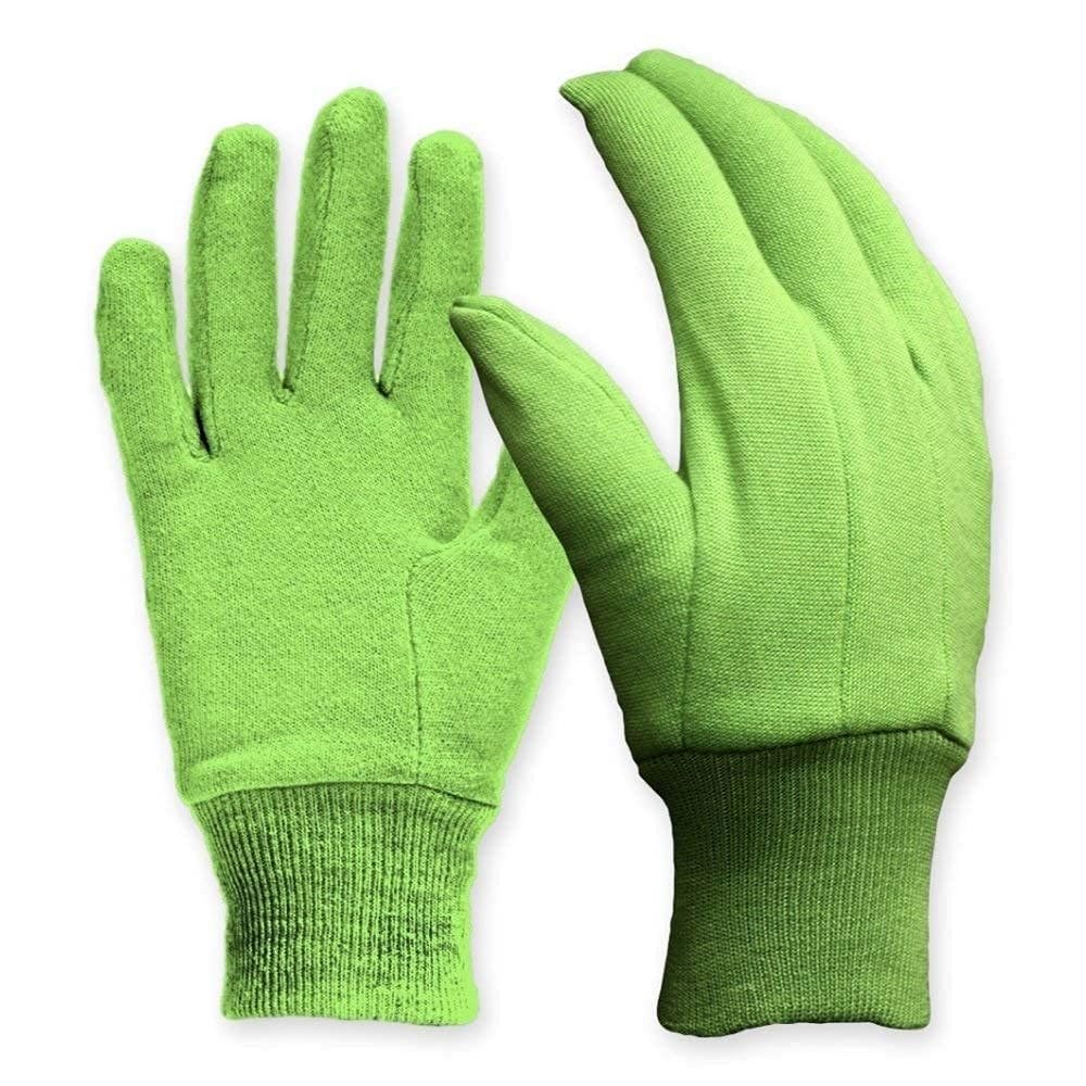 Luvas de proteção DIGZ Cotton Jersey Garden Green Medium