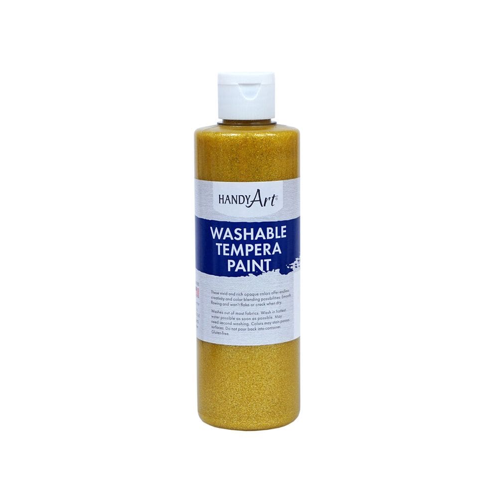 Tinta Handy Art Glitter lavável 473 ml amarela