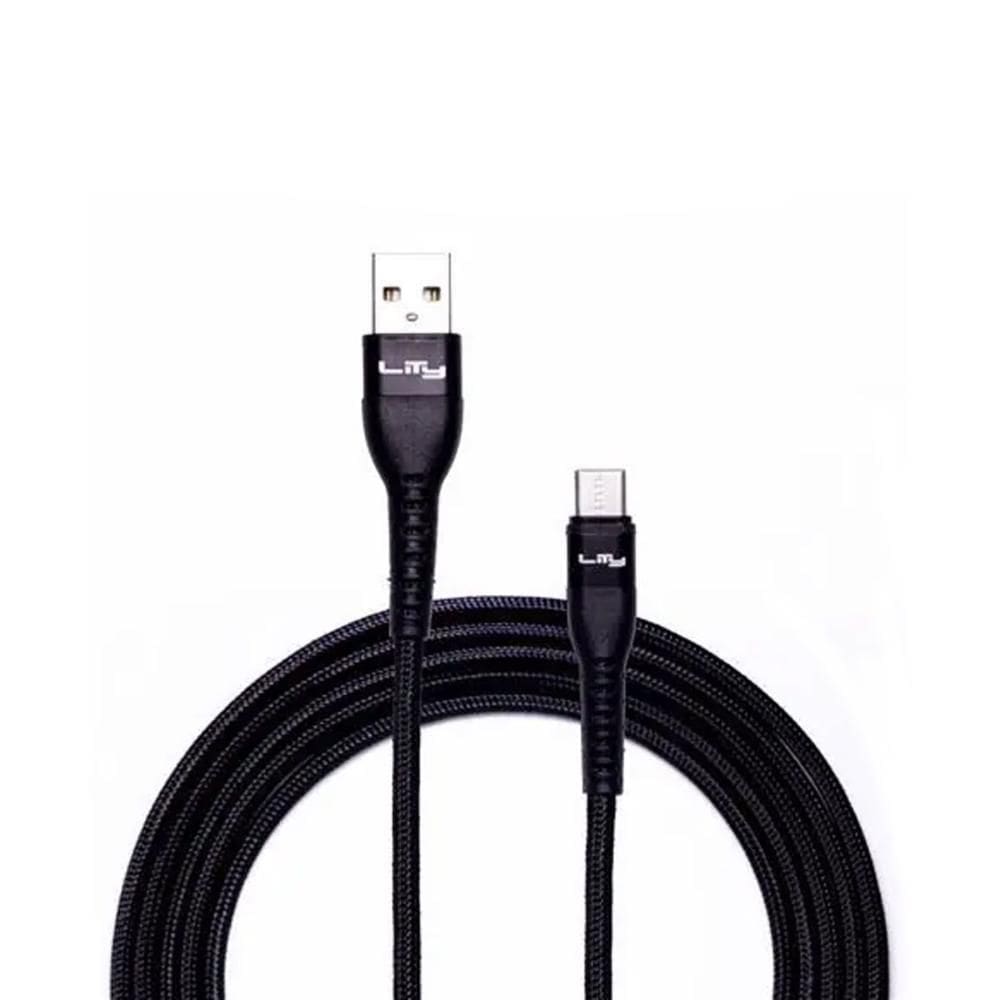 Cabo USB para USB-C nylon Preto 2m 60W C11P - Lity