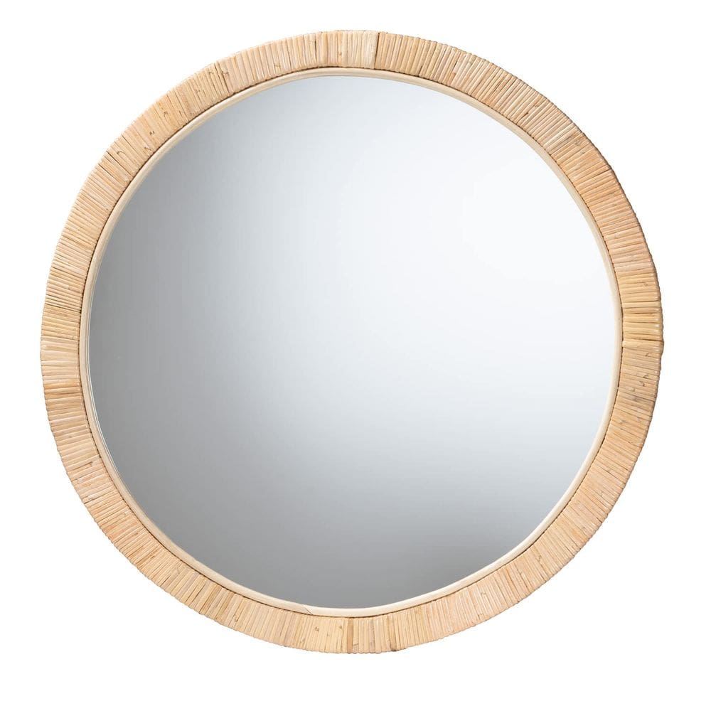 Espelho Baxton Studio Bella Modern Bohemian Wood 47,2cm