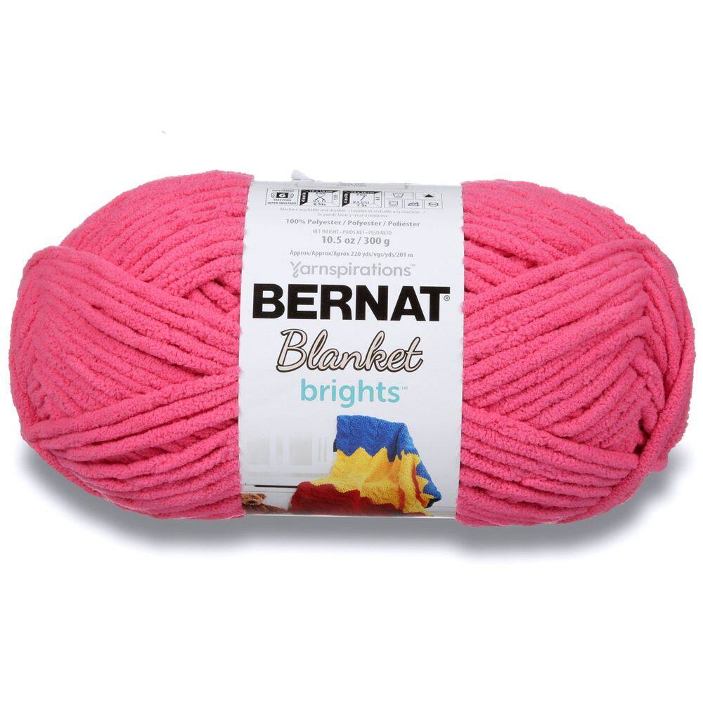 Manta de fios Bernat Bright Pixie Pink 300g/201m