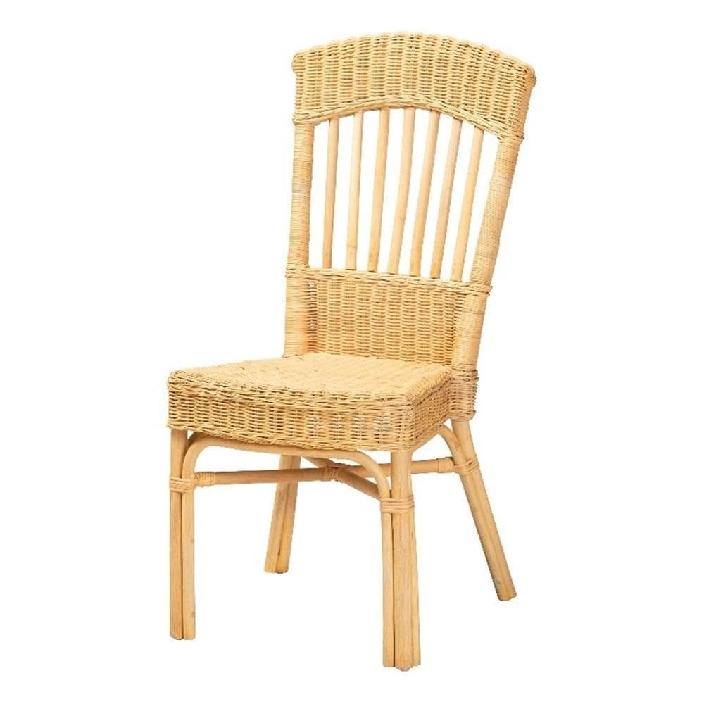 Cadeira de jantar Baxton Studio Barito Modern Bohemian Rattan
