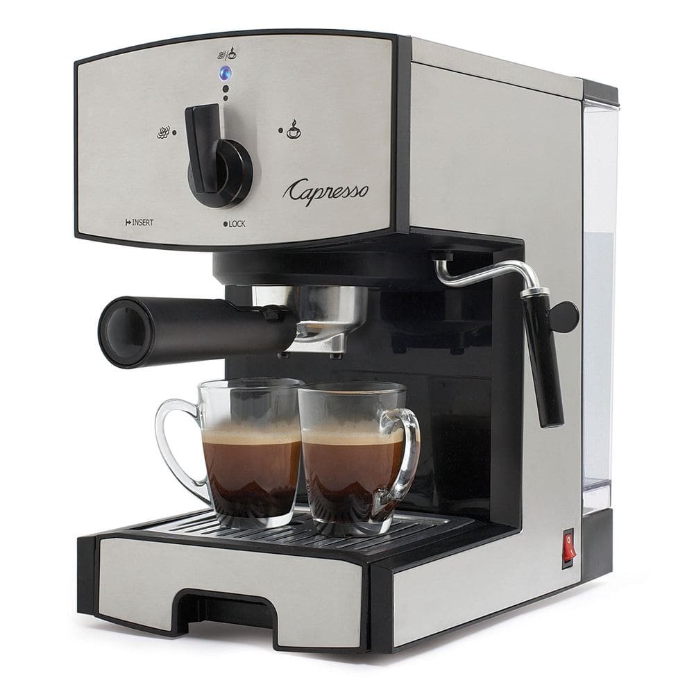Cafeteira Capresso EC50, bomba de 15 barras, 1,2 L, preta