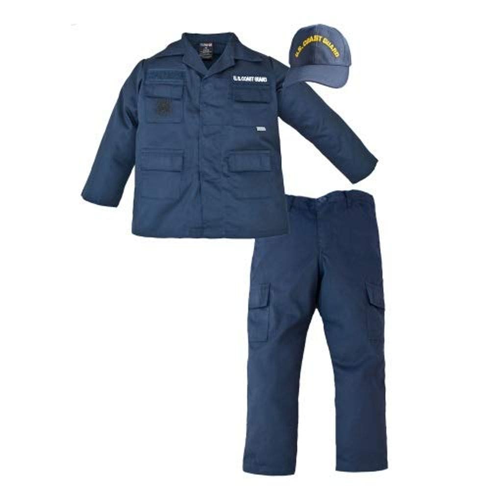 Conjunto de roupas Trooper Coast Guard, 3 peças com 10 bolsos, azul marinho
