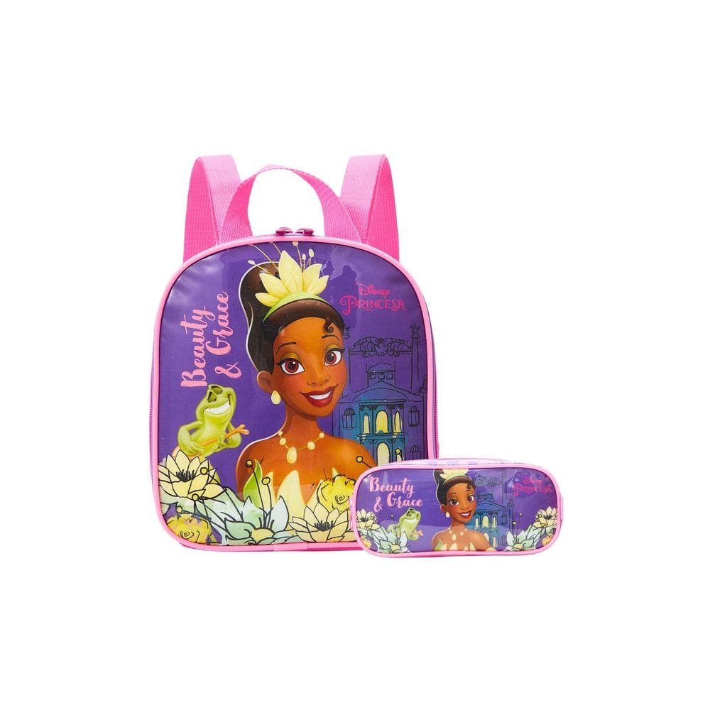 Kit Escolar Lancheira Térmica+ Estojo Tiana  Disney