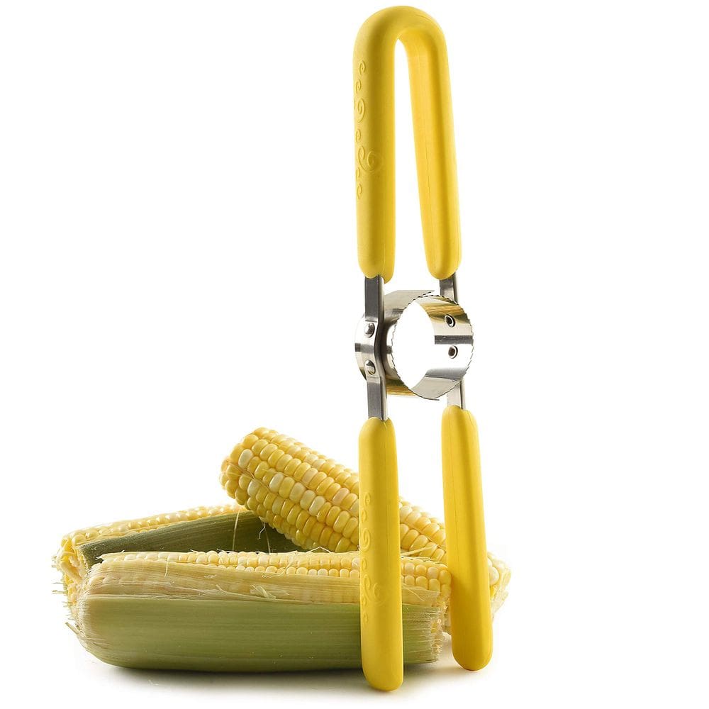 Cortador de milho Norpro GripeZ em aço inoxidável amarelo tamanho único