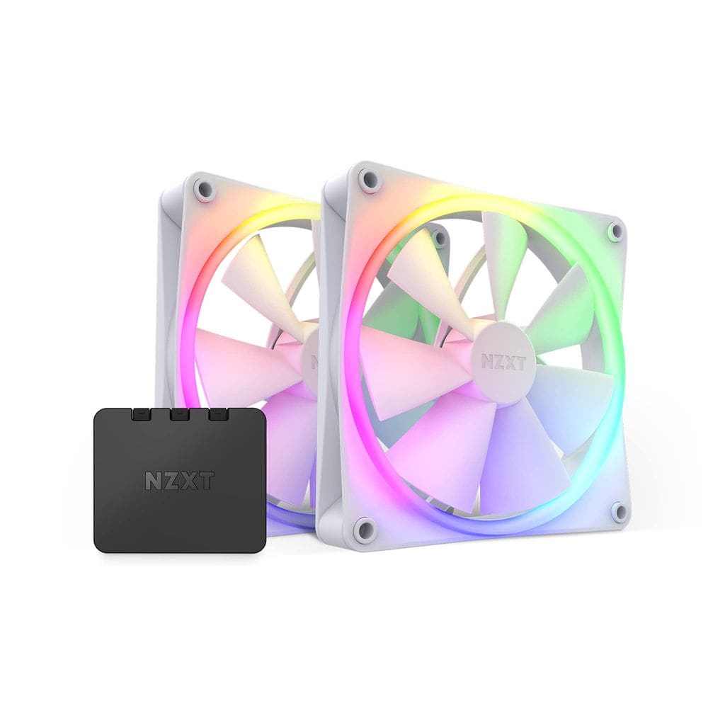 Ventilador NZXT F140RGB 140 mm Twin + RGB Controlador de iluminação branco