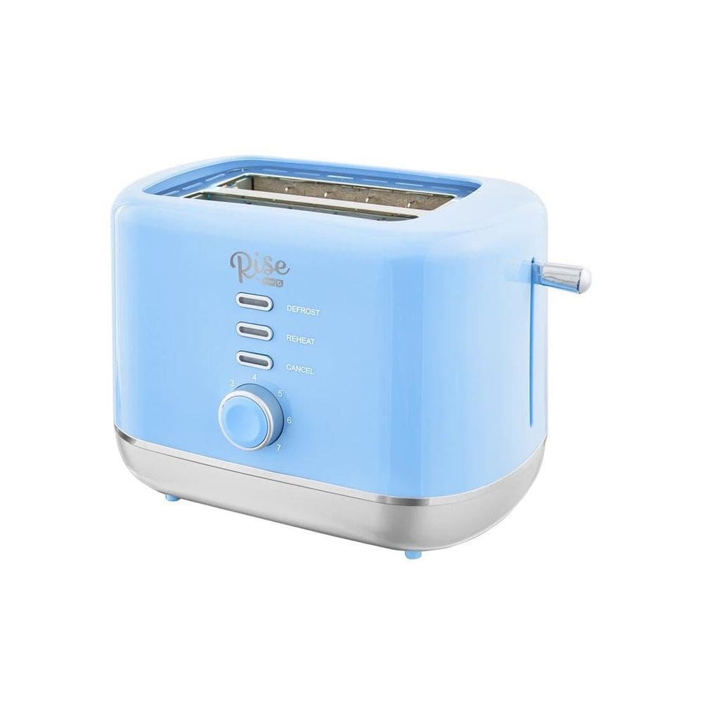 Torradeira RISE BY DASH Blue com 2 ranhuras, 19x18x28 cm