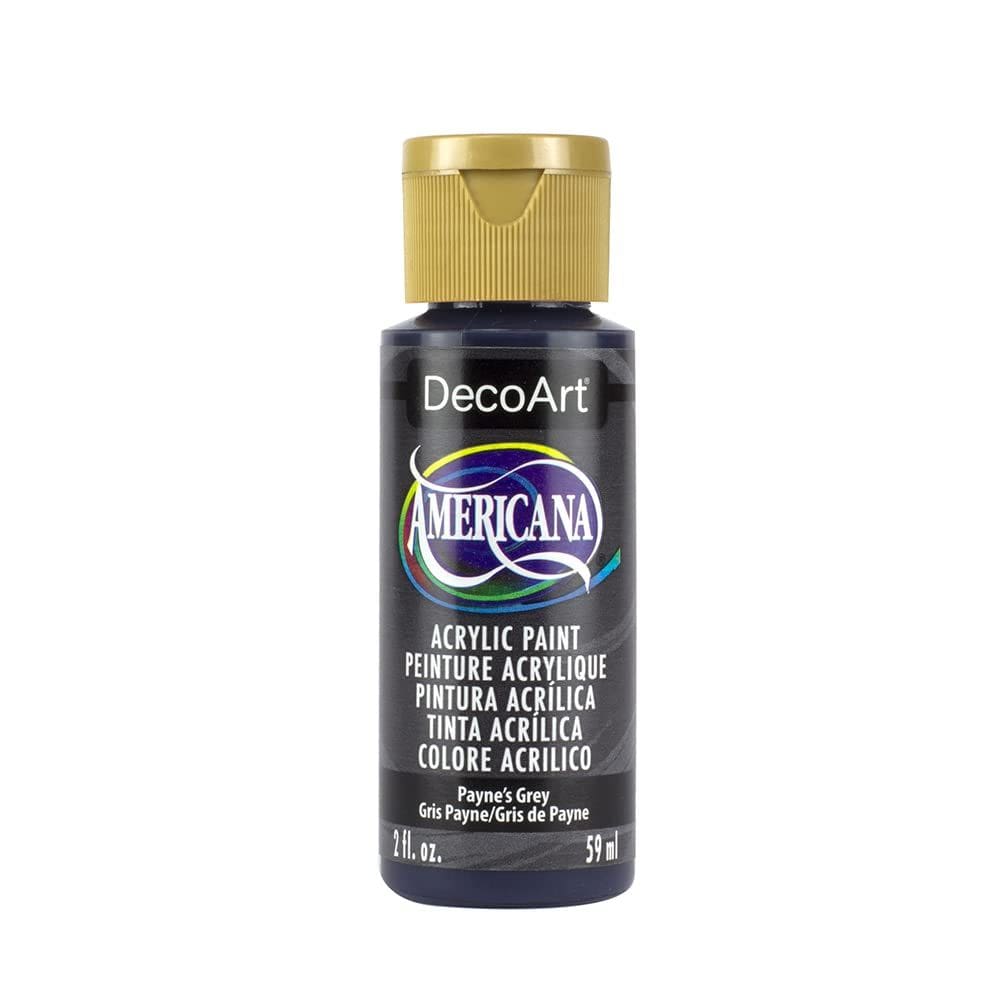 Tinta acrílica DecoArt Americana Payne`s Grey 60ml Não tóxica