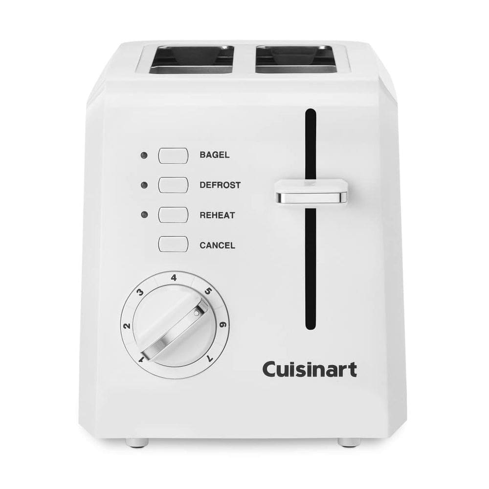 Torradeira Cuisinart de 2 fatias compacta branca CPT-122