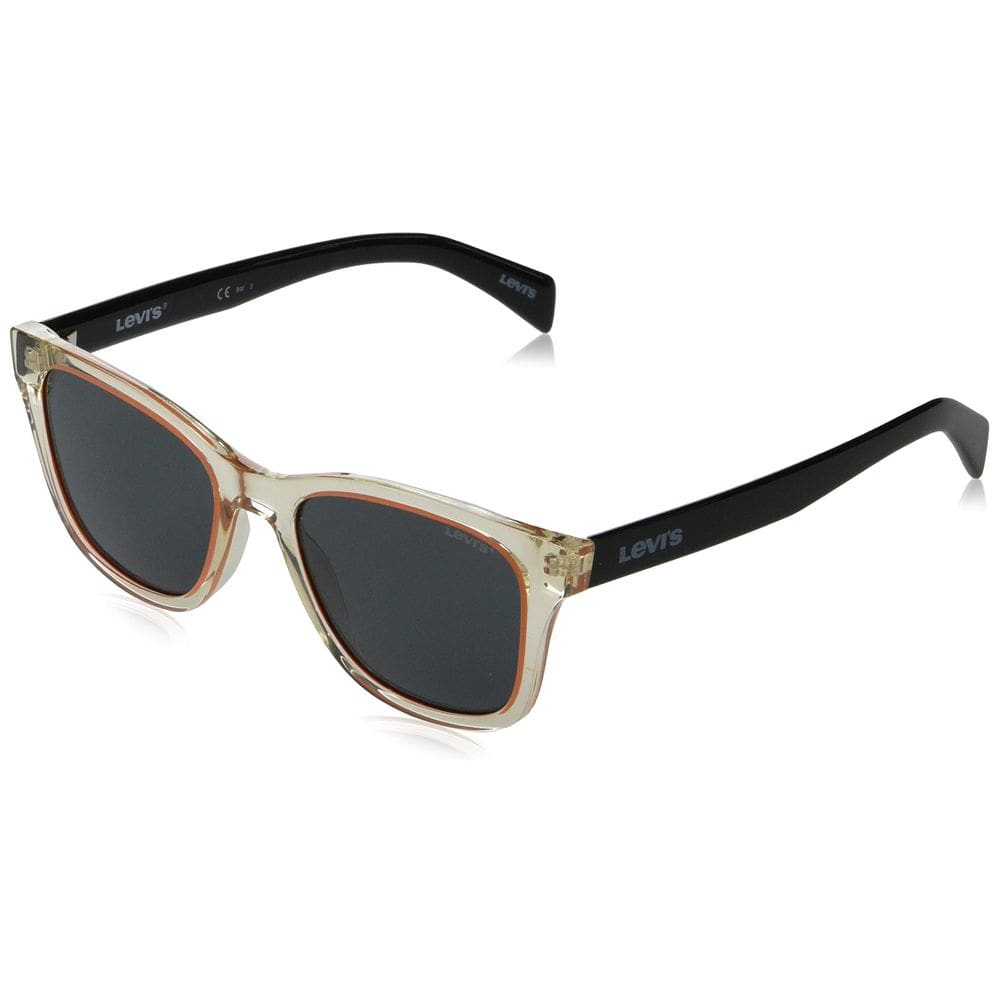 Óculos de sol Levi`s Lv 1002/S unissex amarelo/cinza 53 mm 19 mm