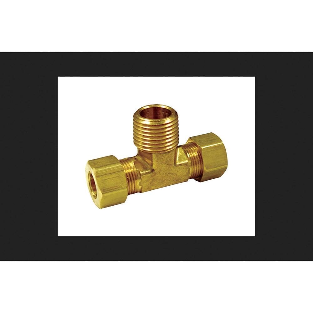 Camiseta de latão amarelo JMF 1/2 compressão x 1/2 MPT