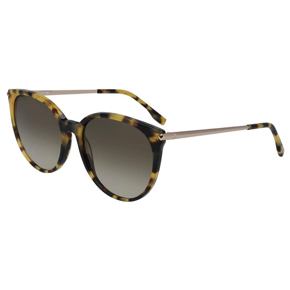 Óculos de sol Lacoste L928S Cat-Eye para mulheres, pretos