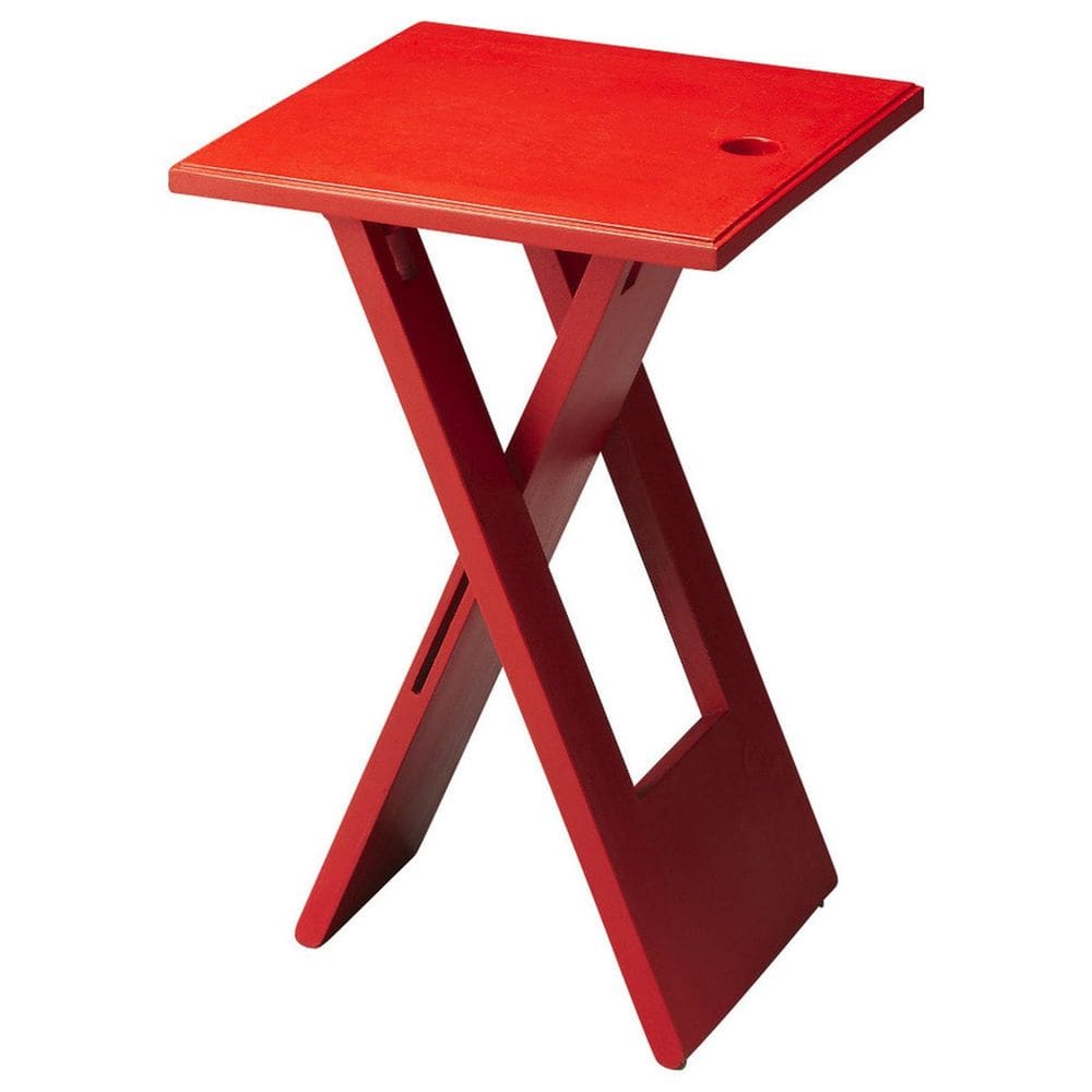 Mesa dobrável Butler Hammond Red Mango Wood Solids Square