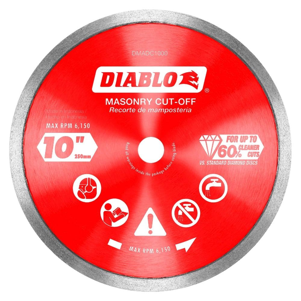 Lâmina de serra Diablo DMADC1000 25 cm de diâmetro 1,6 mm Kerf