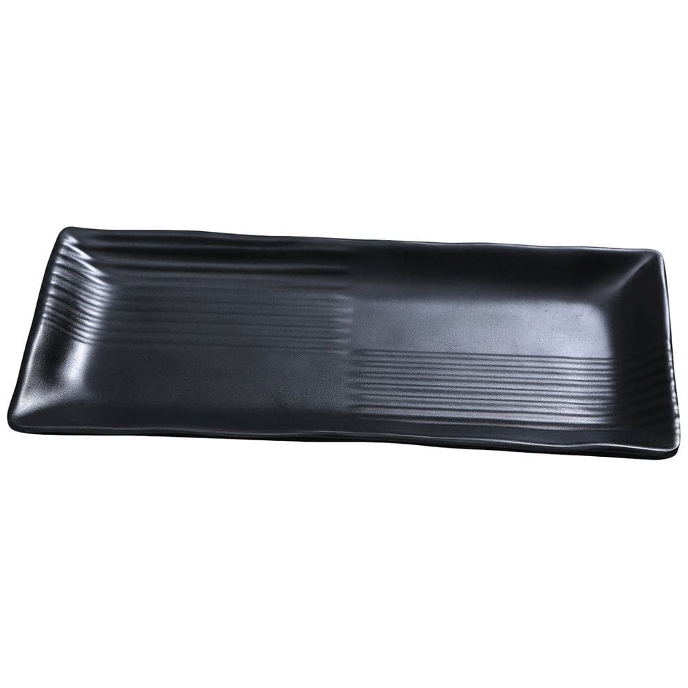 Prato Yanco Black Pearl-1 Retângulo 21,6 cm x 10,2 cm de melamina