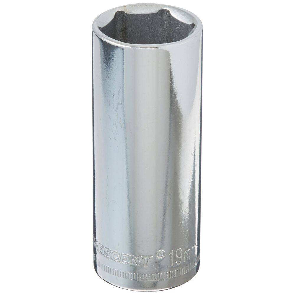 Soquete Crescent 3/8” Drive, 6 pontos de profundidade, 19 mm