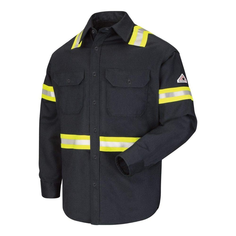 Camisa uniforme Bulwark FR Enhanced Visibility XL Navy
