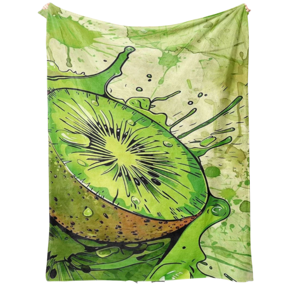 Cobertor SANMU Flannel Soft Fruit Kiwi Trend 300g