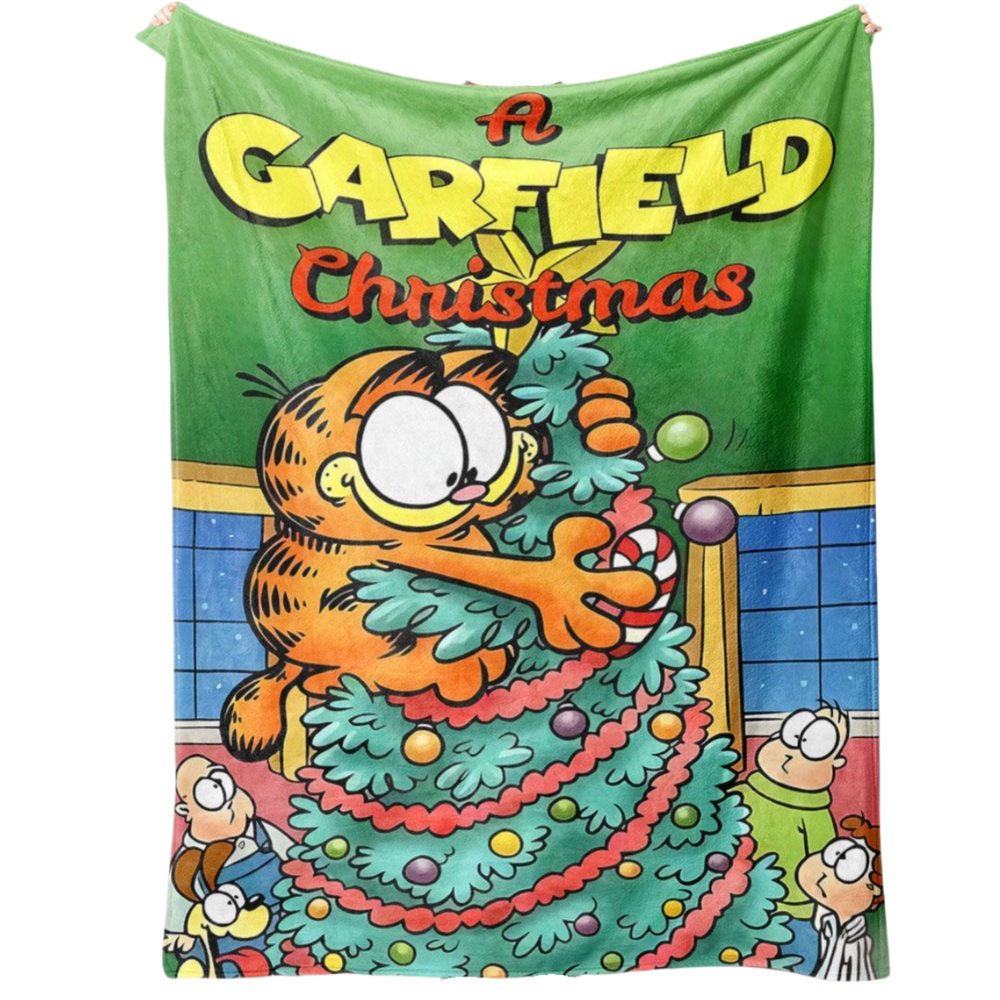 Cobertor SANMU Flannel Soft Garfield Christmas Tree 300g