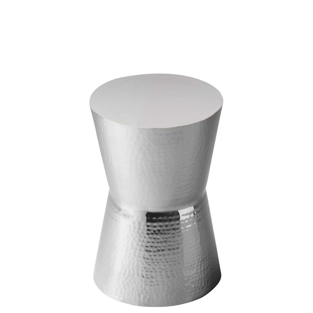 Mesa Accent Butler Dimple Round em aço inoxidável