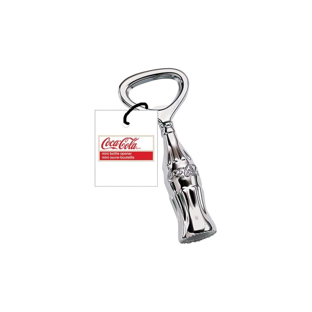 Abridor de garrafas Coca-Cola Mini em metal cromado