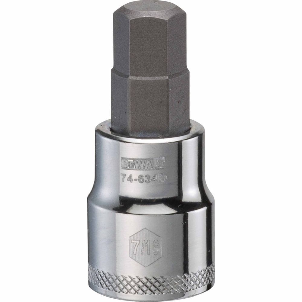 Soquete hexagonal DEWALT 3/8”, unidade 7/16” SAE