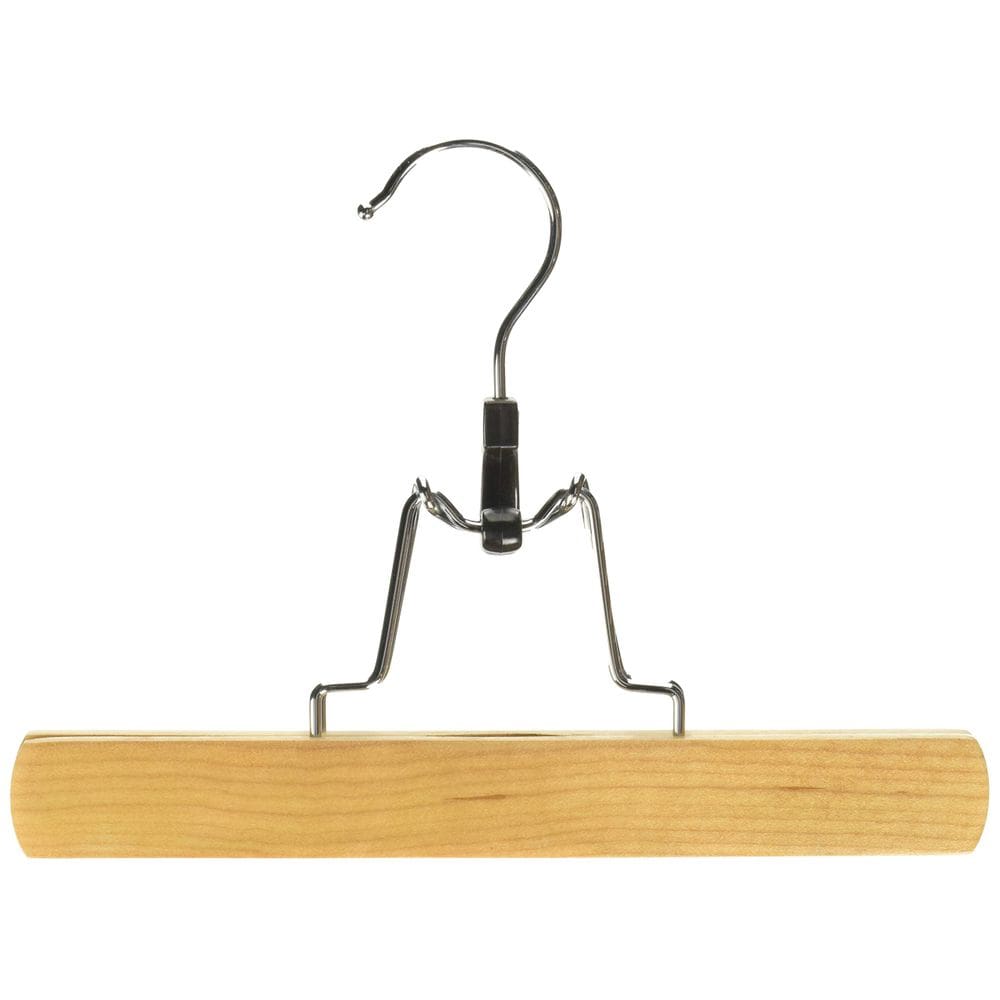 Cabide de roupas Whitmor Grade A Wood Slack Clamp, pacote com 5