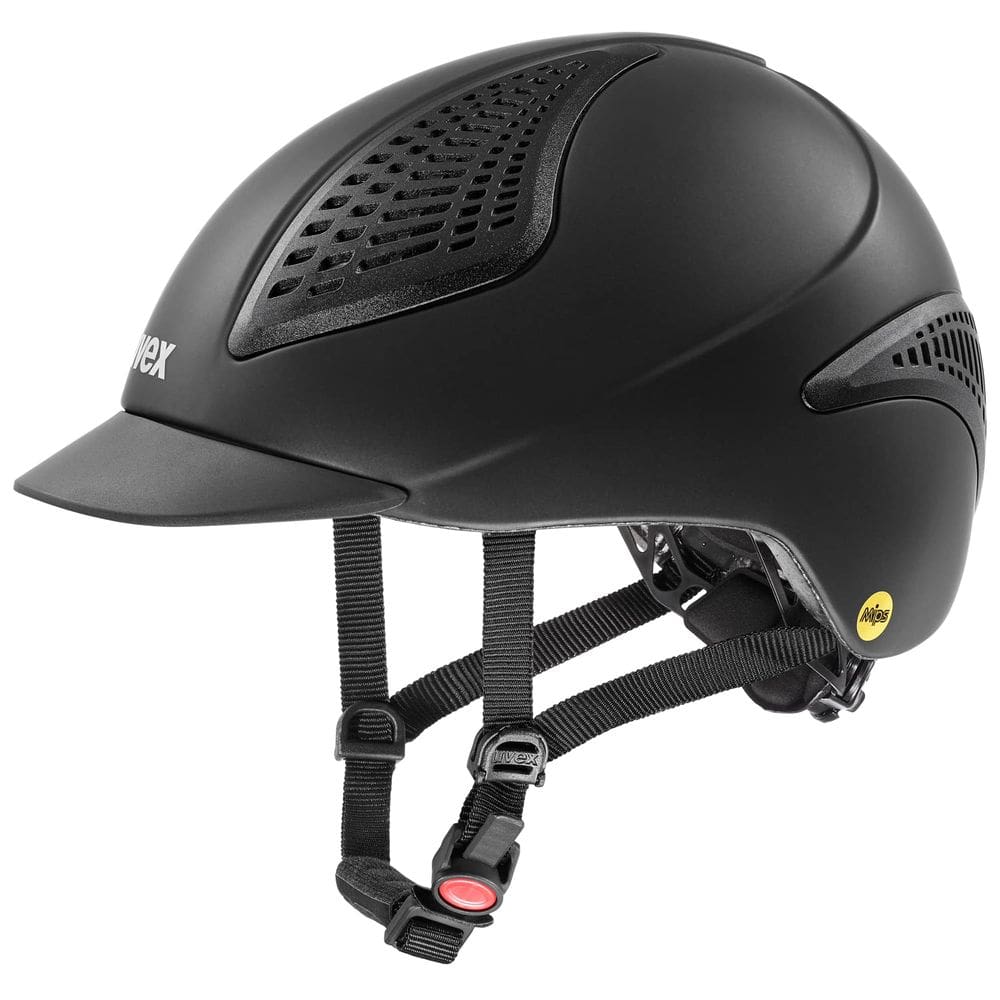 Capacete de equitação uvex exxential II MIPS Black mat S-M