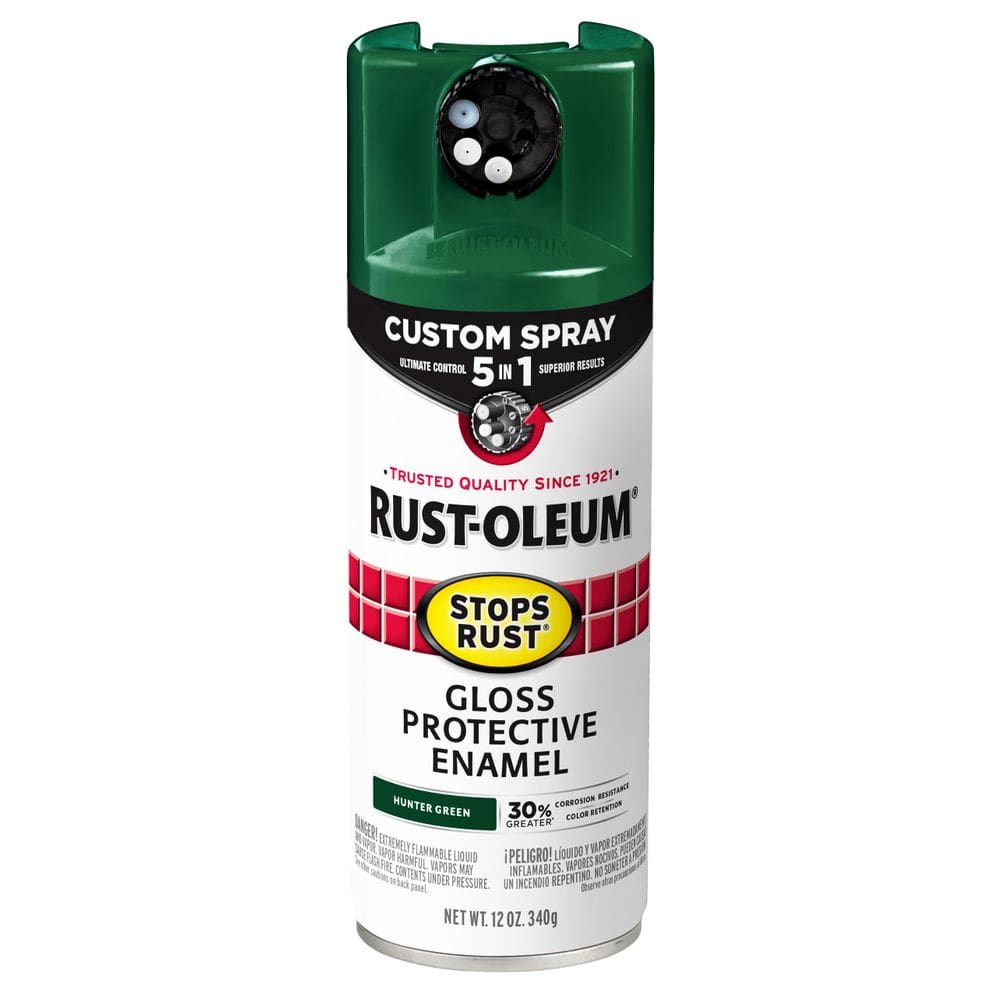 Tinta Rust-Oleum 376891 impede a ferrugem 340g Gloss Hunter Green