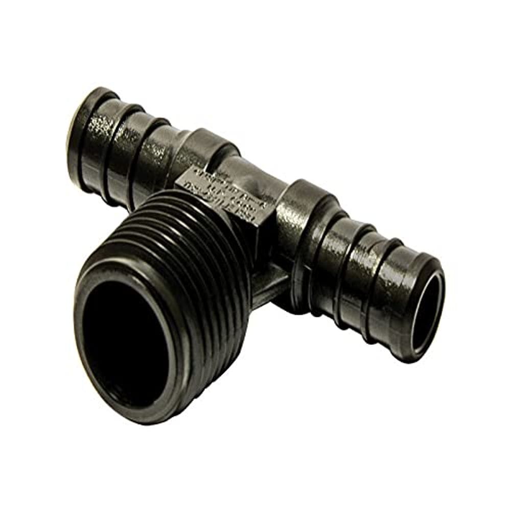 Camiseta Flair-It Ecopoly 32822 PEX de 0,5” ID Crimp, pacote de plástico com 5