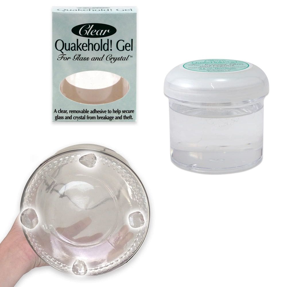 Adesivo em gel Quakehold! Cristal transparente para vidro 113 ml