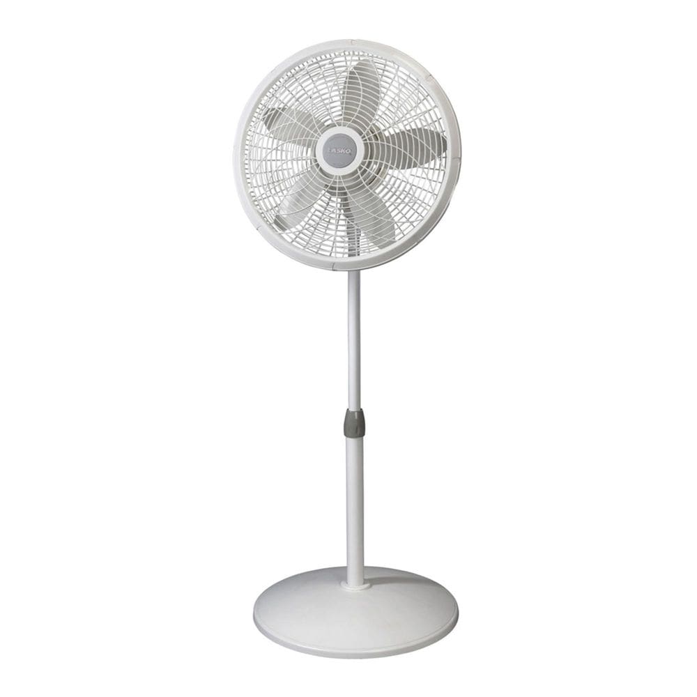 Ventilador Lasko Lasko-18 18” Pedestal Ajustável de 3 Velocidades Branco