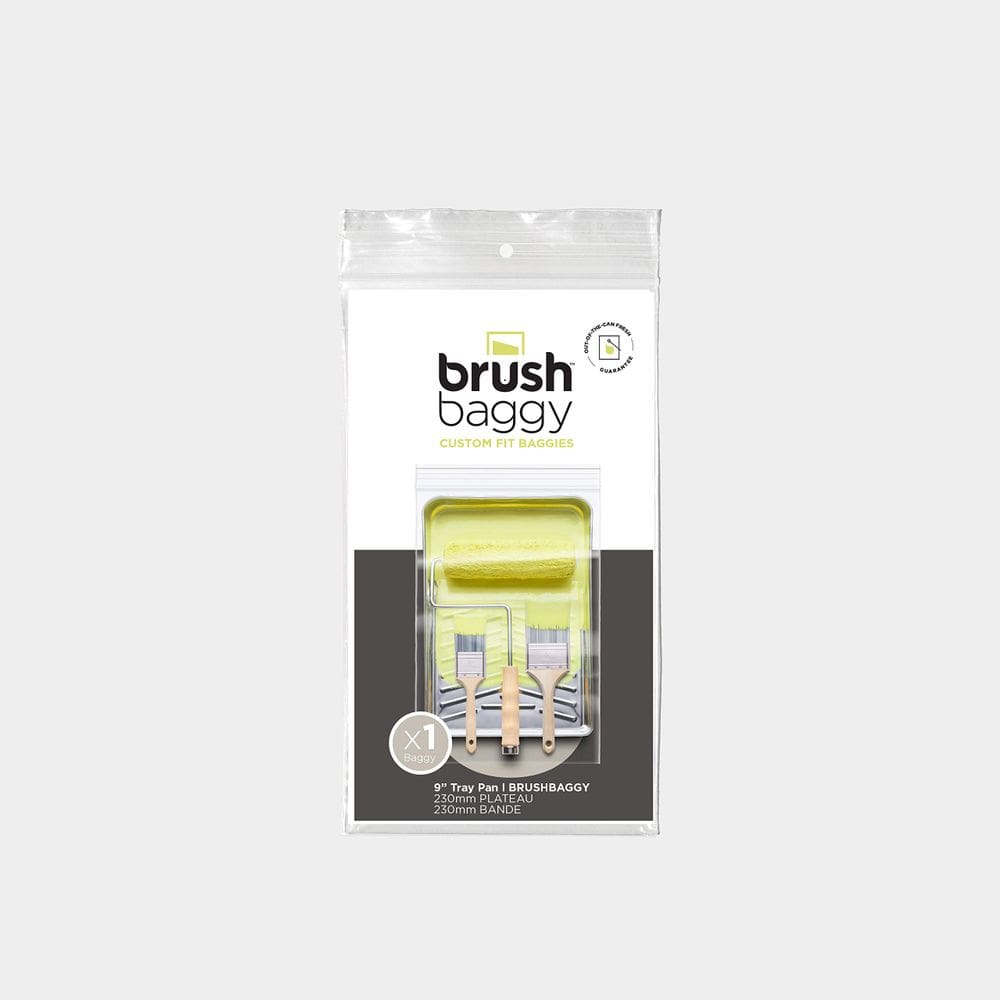 Bolsa de bandeja giratória Brush Baggy de 9” — selo de zíper reutilizável