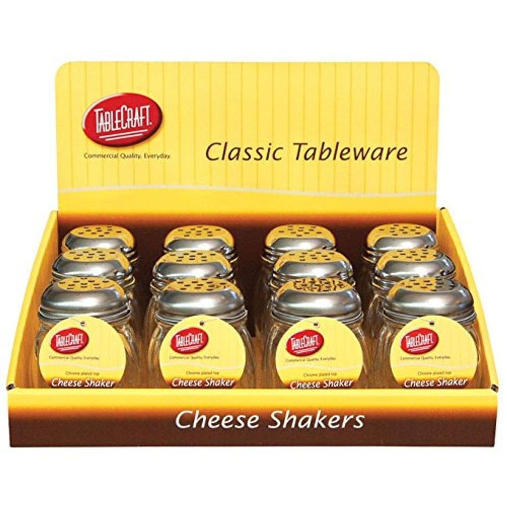 Coqueteleira de queijos/especiarias Tablecraft 180 mL de vidro/aço