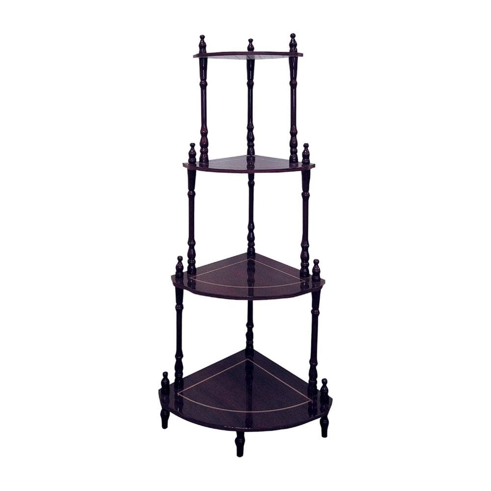 Suporte de canto ORE International Cherry 4 camadas em madeira