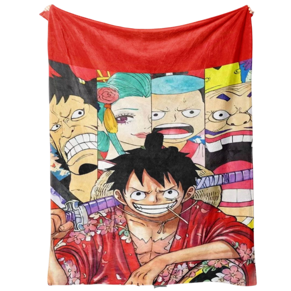Cobertor SANMU Creative Print Luffy Polyester Fiber 300g