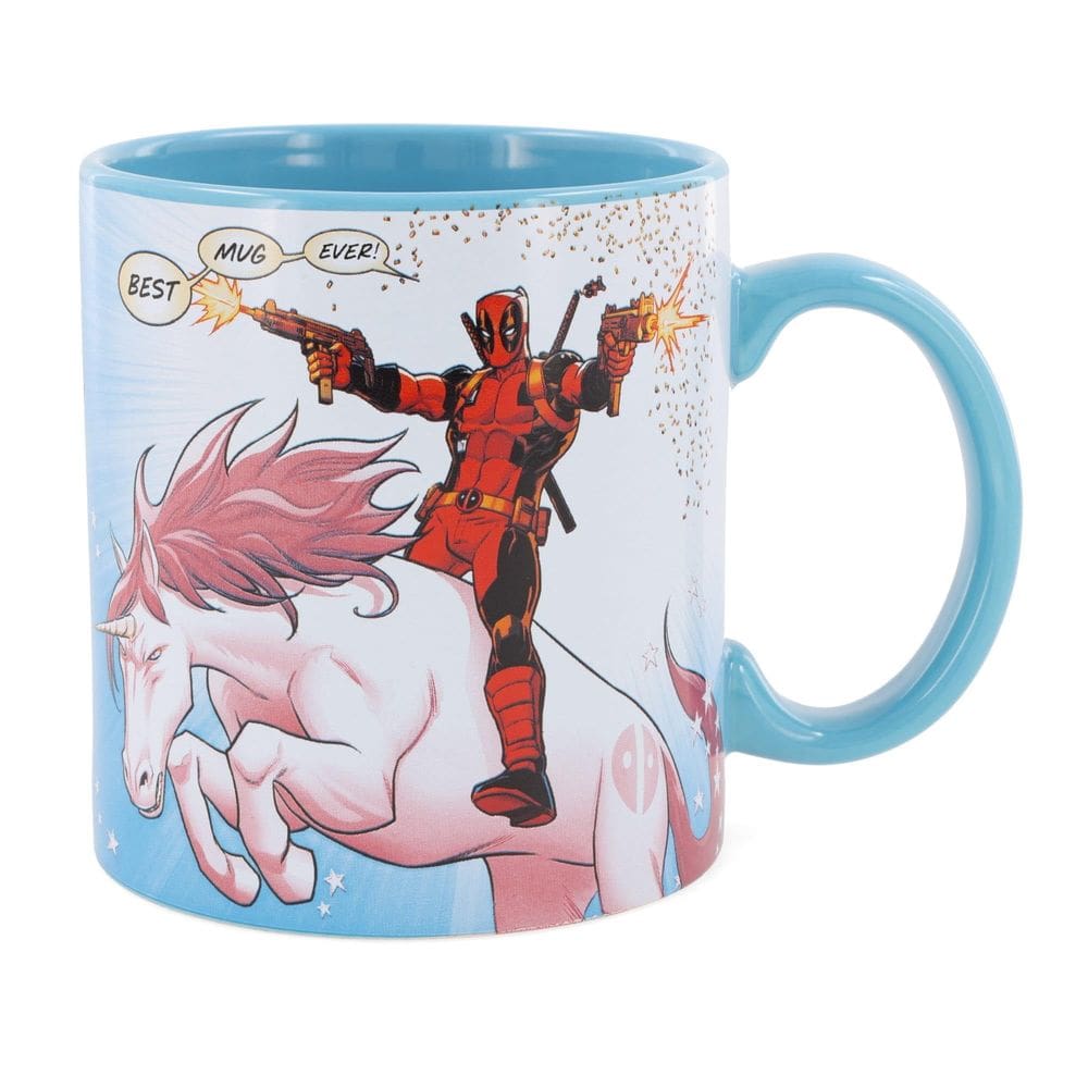 Caneca Silver Buffalo Marvel Deadpool and Unicorn 600ml