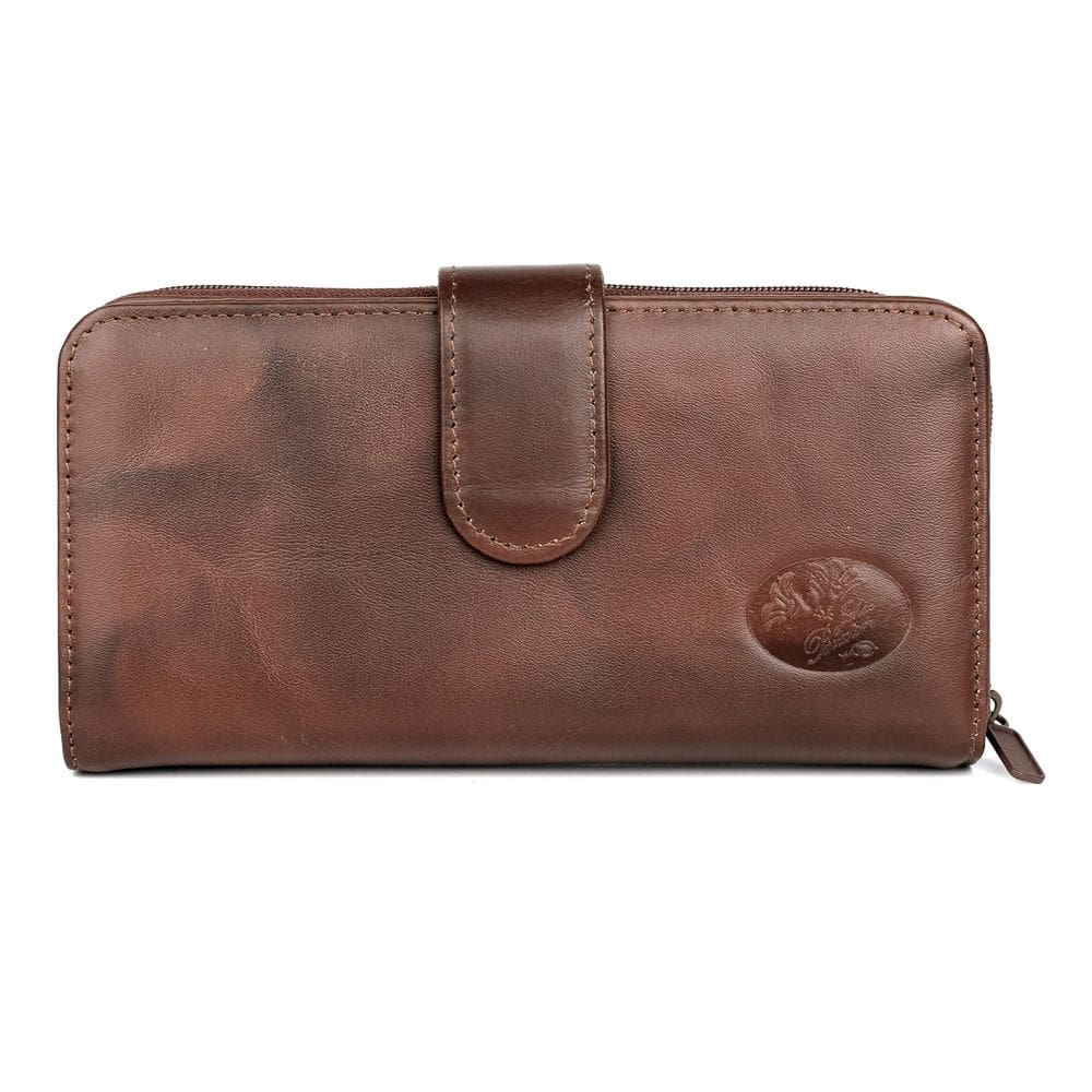 Carteira Julia Buxton Heiress Checkbook Mahogany