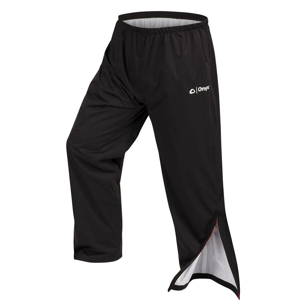 Calças de chuva masculinas ONYX Hydromax impermeáveis pretas