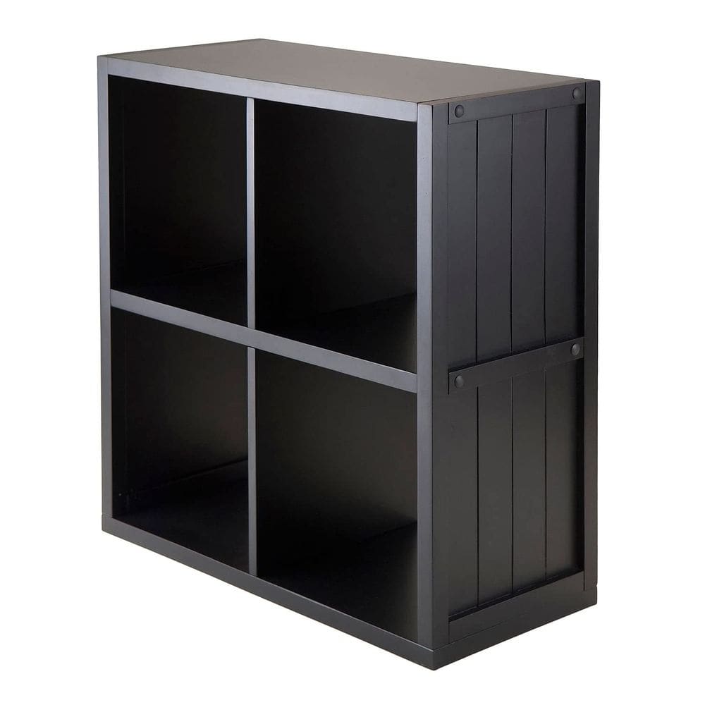 Prateleira Winsome Timothy Small Black 65x30x69 cm 4 cubos