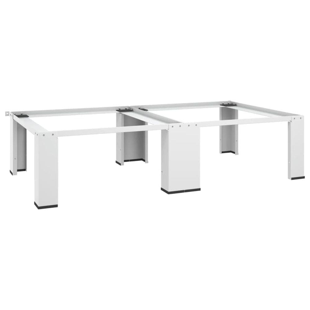 Pedestal de máquina de lavar roupa VidaXL Sturdy Steel w/ Pull-Out She