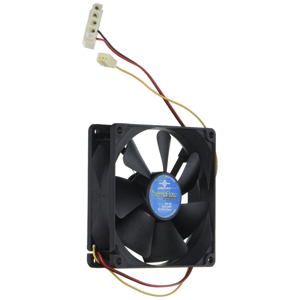 Ventilador para Gabinete Vantec Thermoflow TF9225 9x9x2,5 cm con Rodamiento Doble