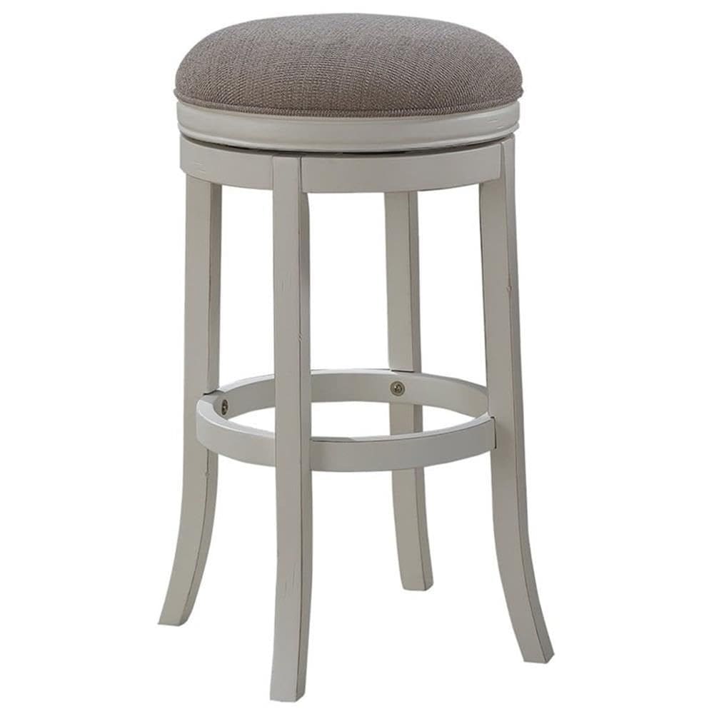 Banco de bar American Woodcrafters Aversa Backless Antique White